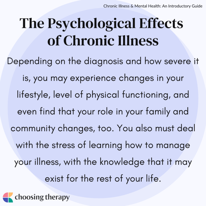 The role of mental health in managing chronic diseases